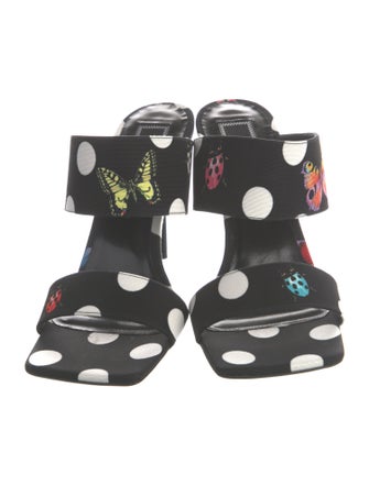 Versace x Dua Lipa Canvas Printed Slides