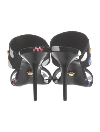 Versace x Dua Lipa Canvas Printed Slides