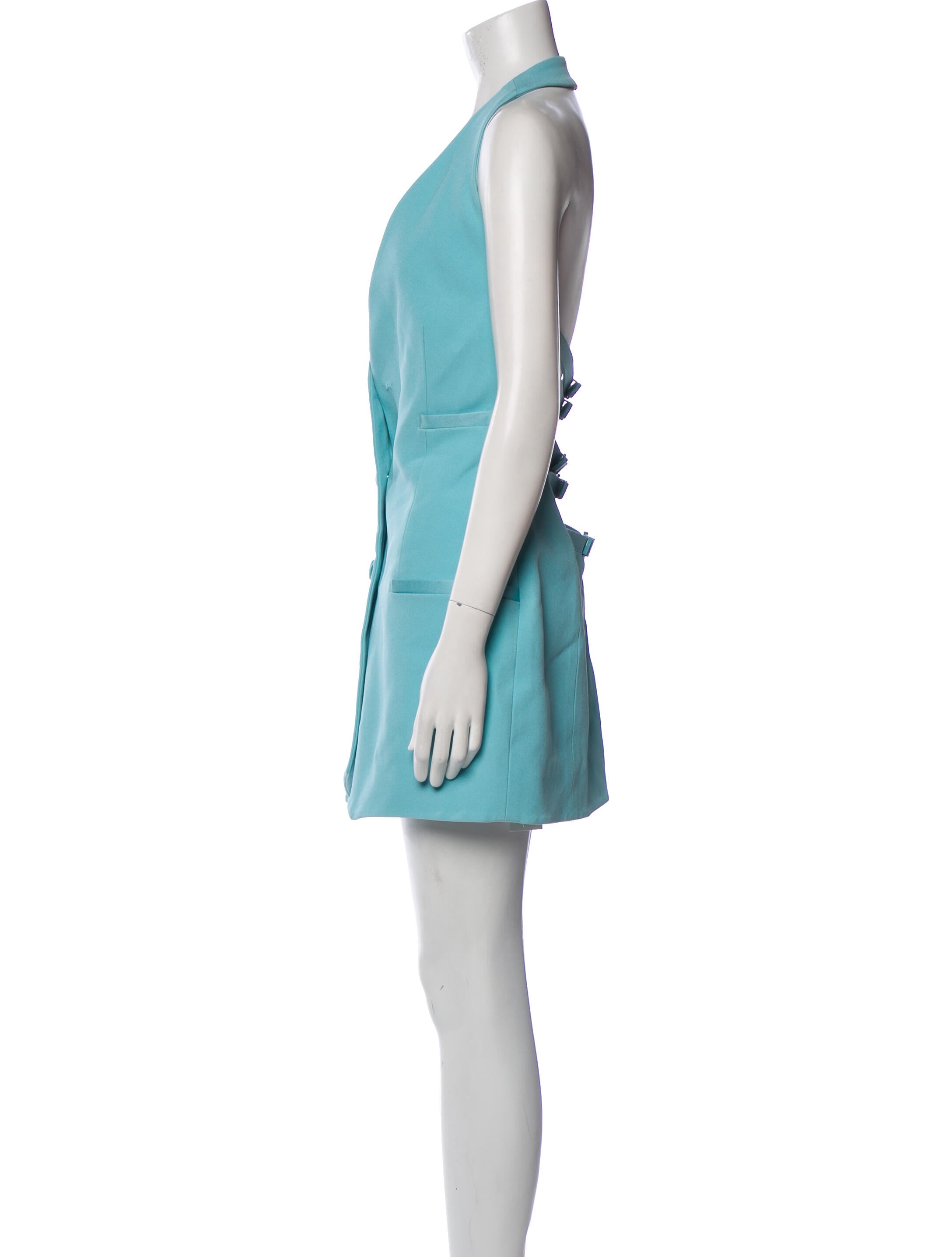 Versace x Dua Lipa V-Neck Mini Dress