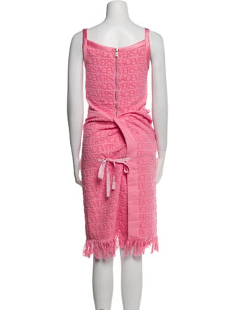 Versace x Dua Lipa Grosgrain Trim Skirt Set