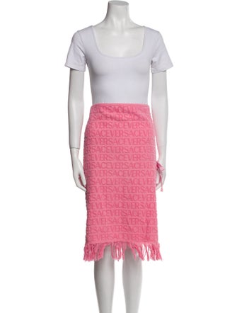 Versace x Dua Lipa Grosgrain Trim Skirt Set