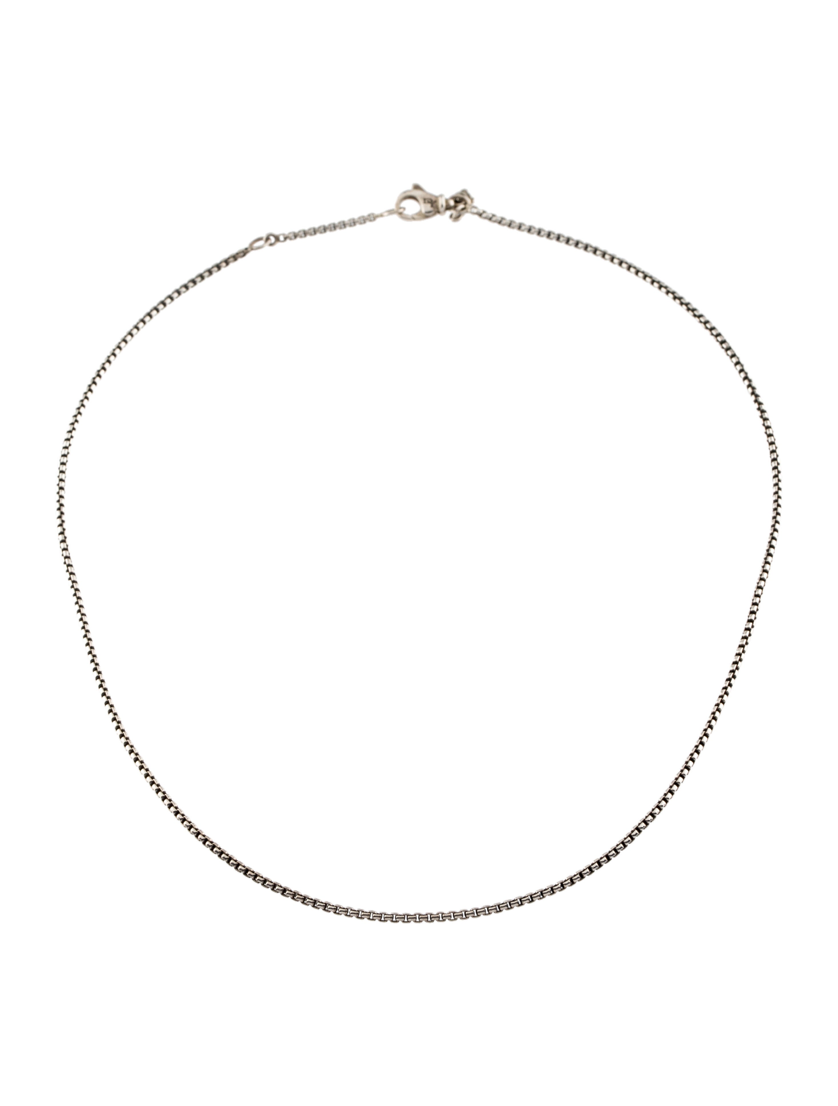 David Yurman Small Box Chain Necklace