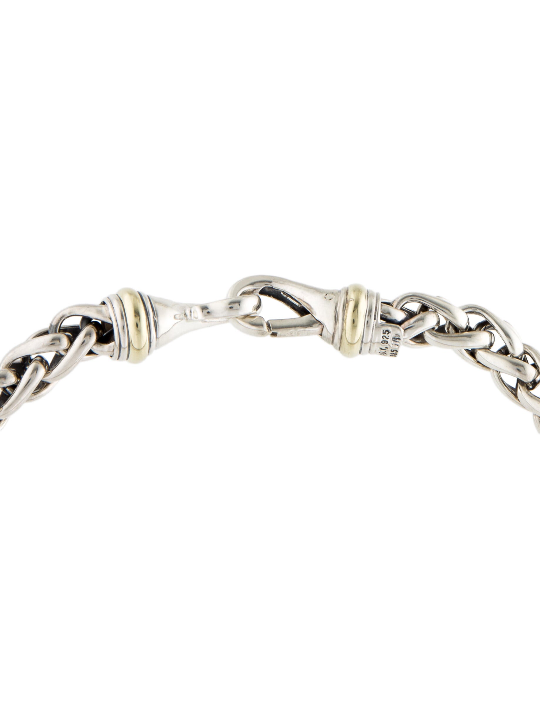 David Yurman Two-Tone Wheat Chain Necklace
