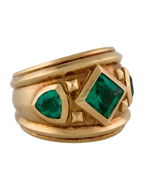 David Yurman 18K 1.80ctw Emerald Modern Renaissance Ring