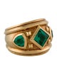 David Yurman 18K 1.80ctw Emerald Modern Renaissance Ring