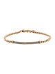 David Yurman 18K Diamond Bar Metro Bracelet