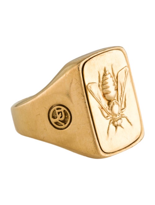 David Yurman 22K Petrvs Bee Signet Ring