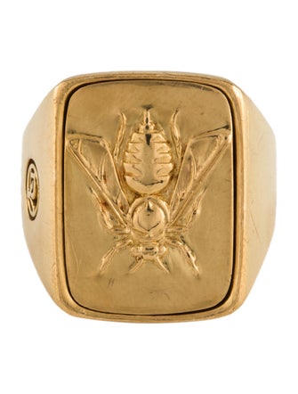 David Yurman 22K Petrvs Bee Signet Ring
