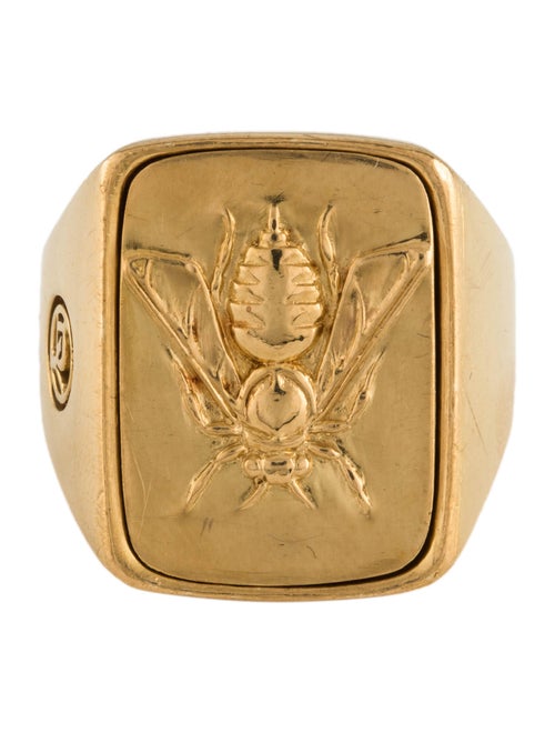 David Yurman 22K Petrvs Bee Signet Ring