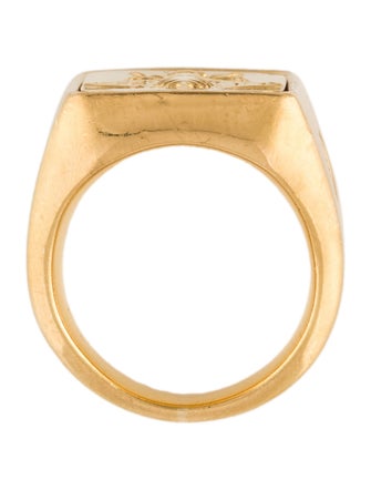 David Yurman 22K Petrvs Bee Signet Ring
