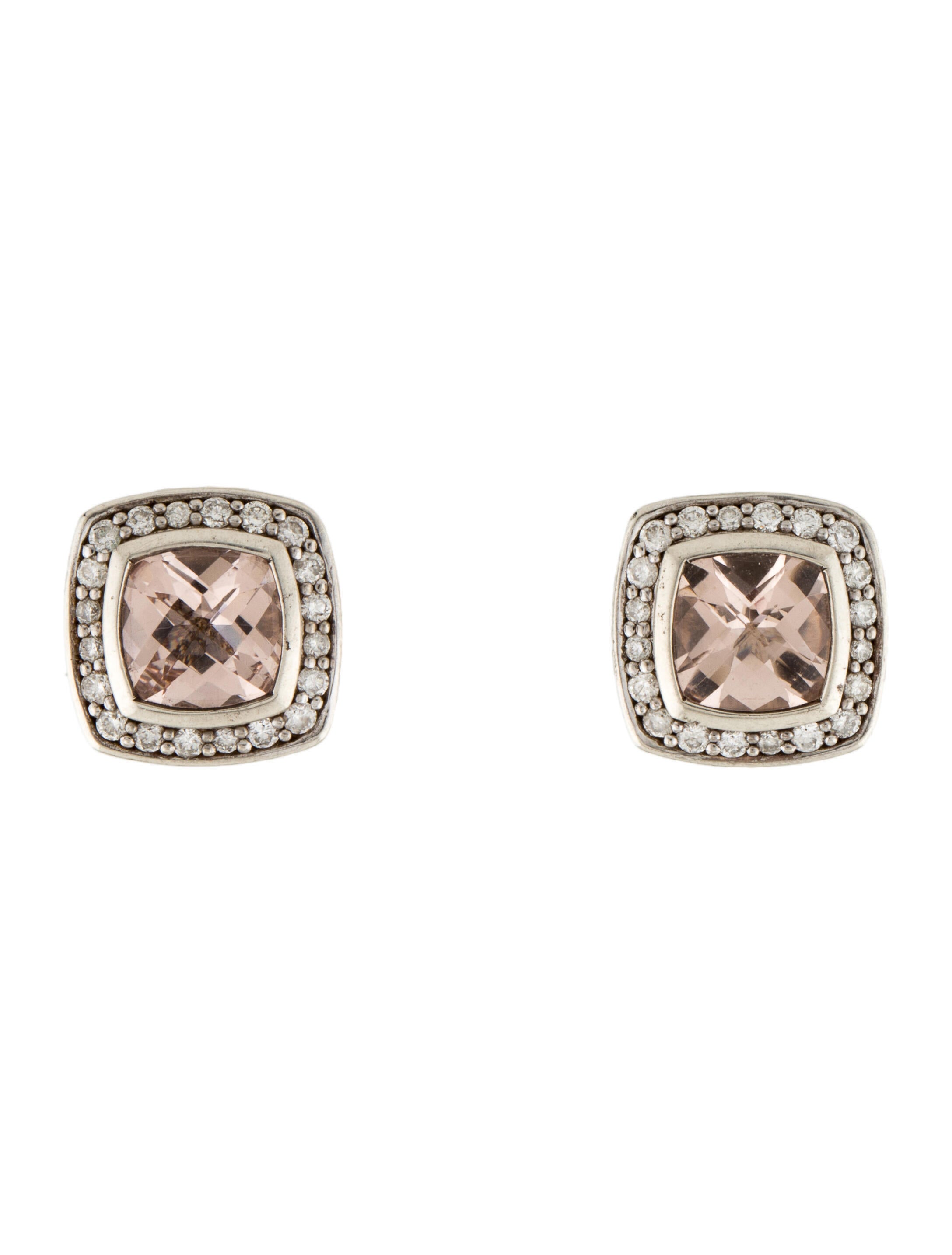 Earrings Shaill 18K Peridot, Aquamarine & Diamond Stud Earrings 18K