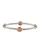 David Yurman Cat's Eye Moonstone Cable Bangle