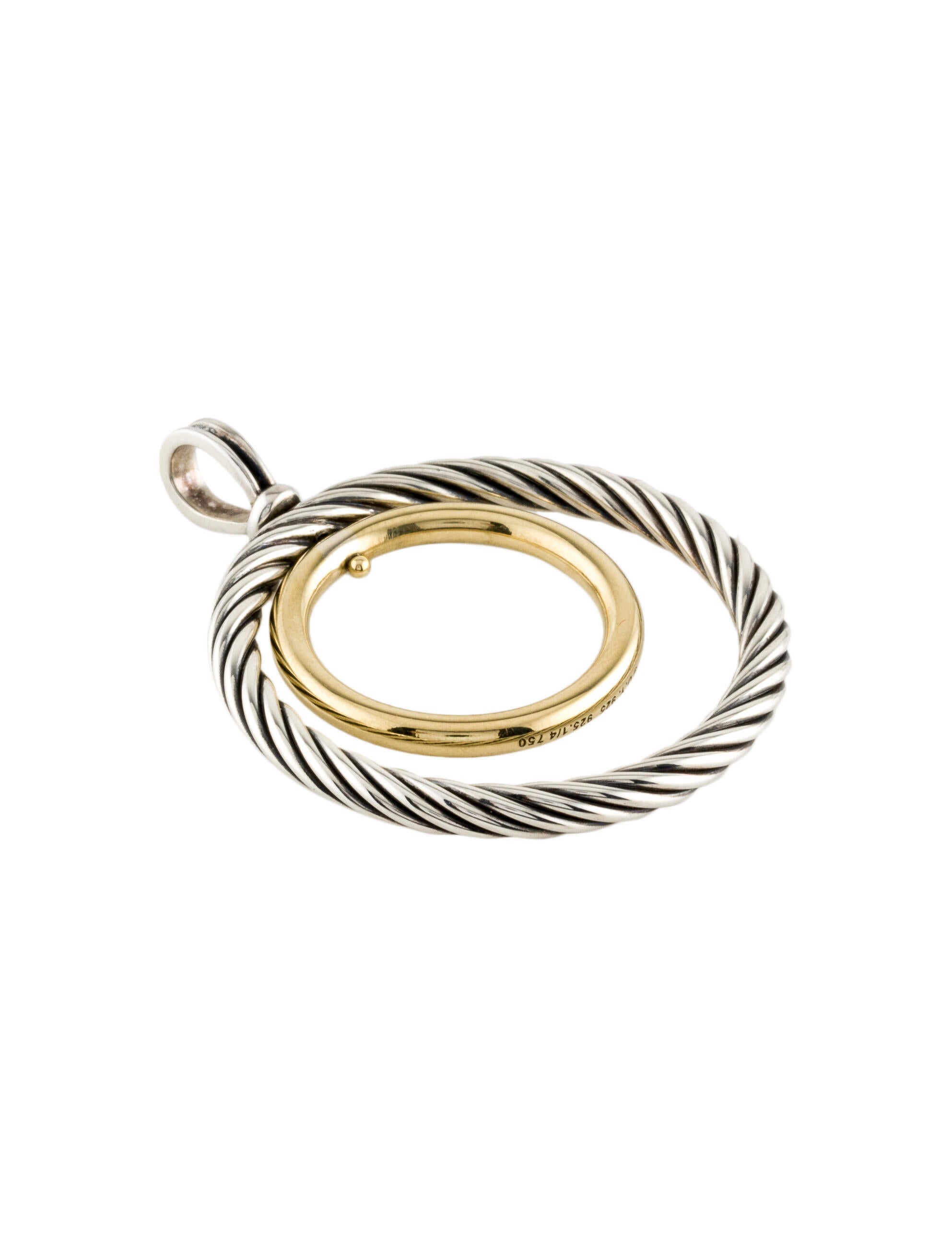 David Yurman Two-Tone Mobile Circle Pendant