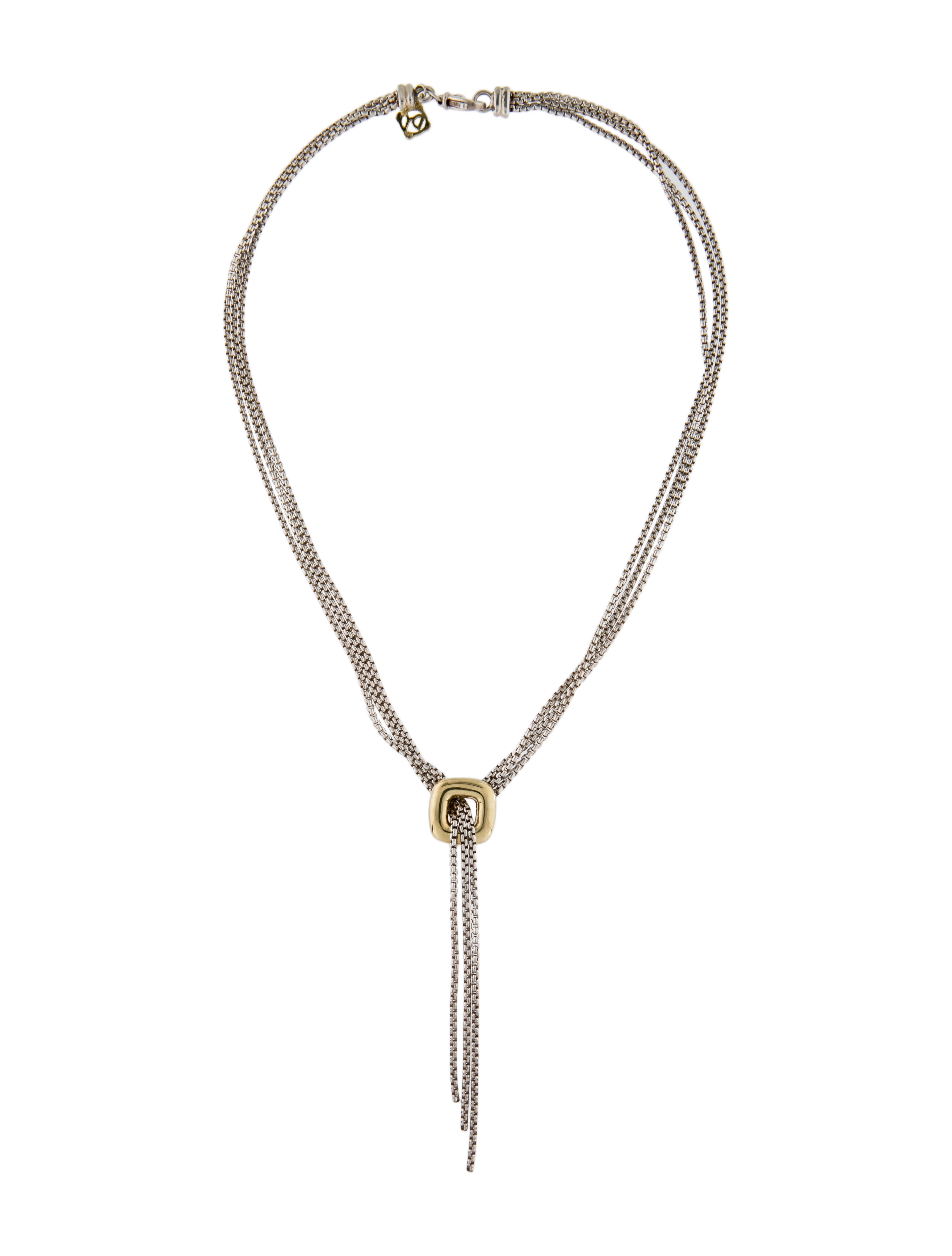 Tiffany & Co. Pearl Open Heart Lariat Necklace Sterling Silver Lariat