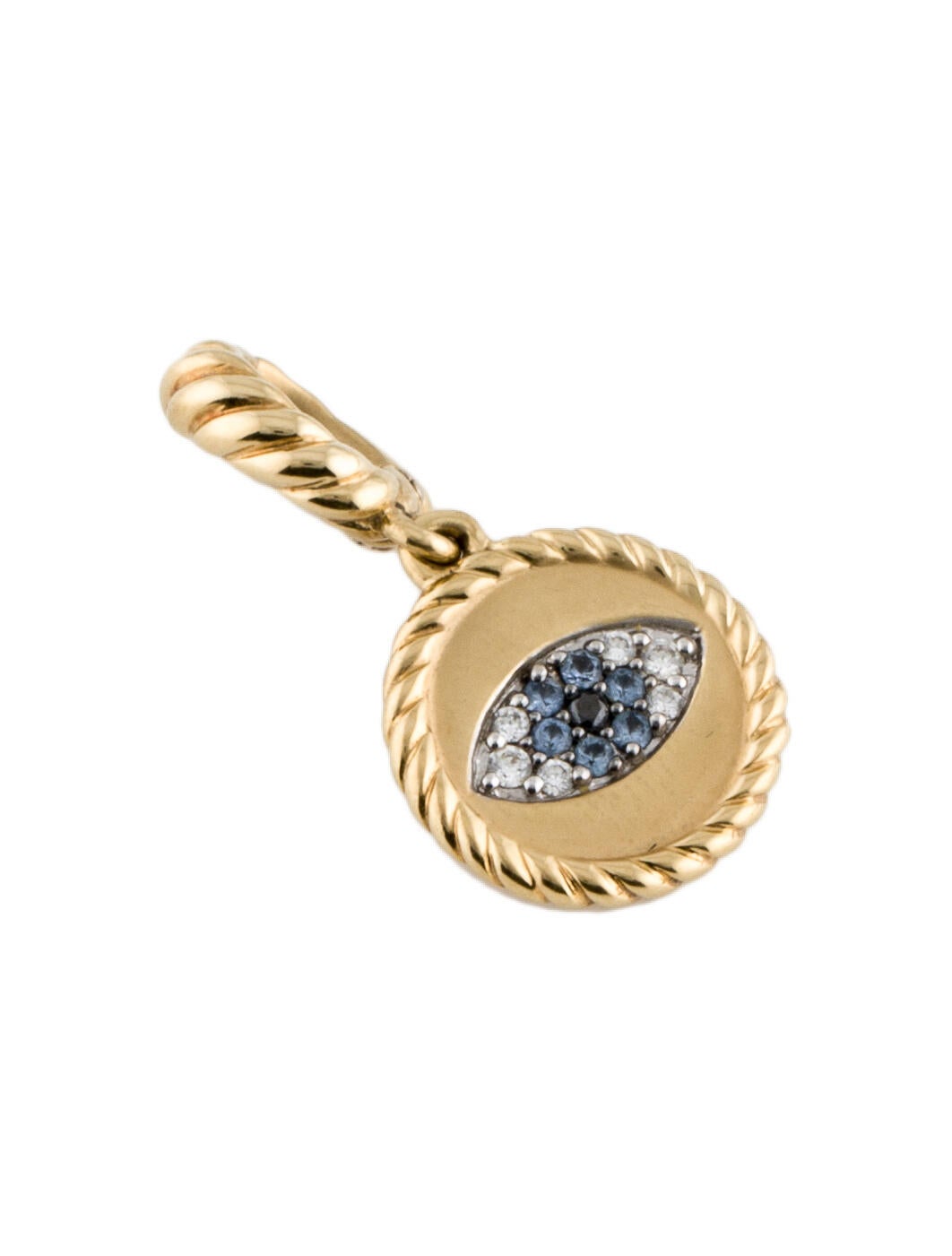 David Yurman 18K Sapphire & Diamond Evil Eye Amulet