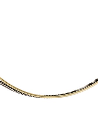 David Yurman Two-Tone Crossover Collar Necklace