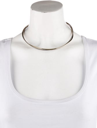 David Yurman Two-Tone Crossover Collar Necklace
