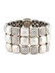 David Yurman Diamond Three-Row Chiclet Bracelet