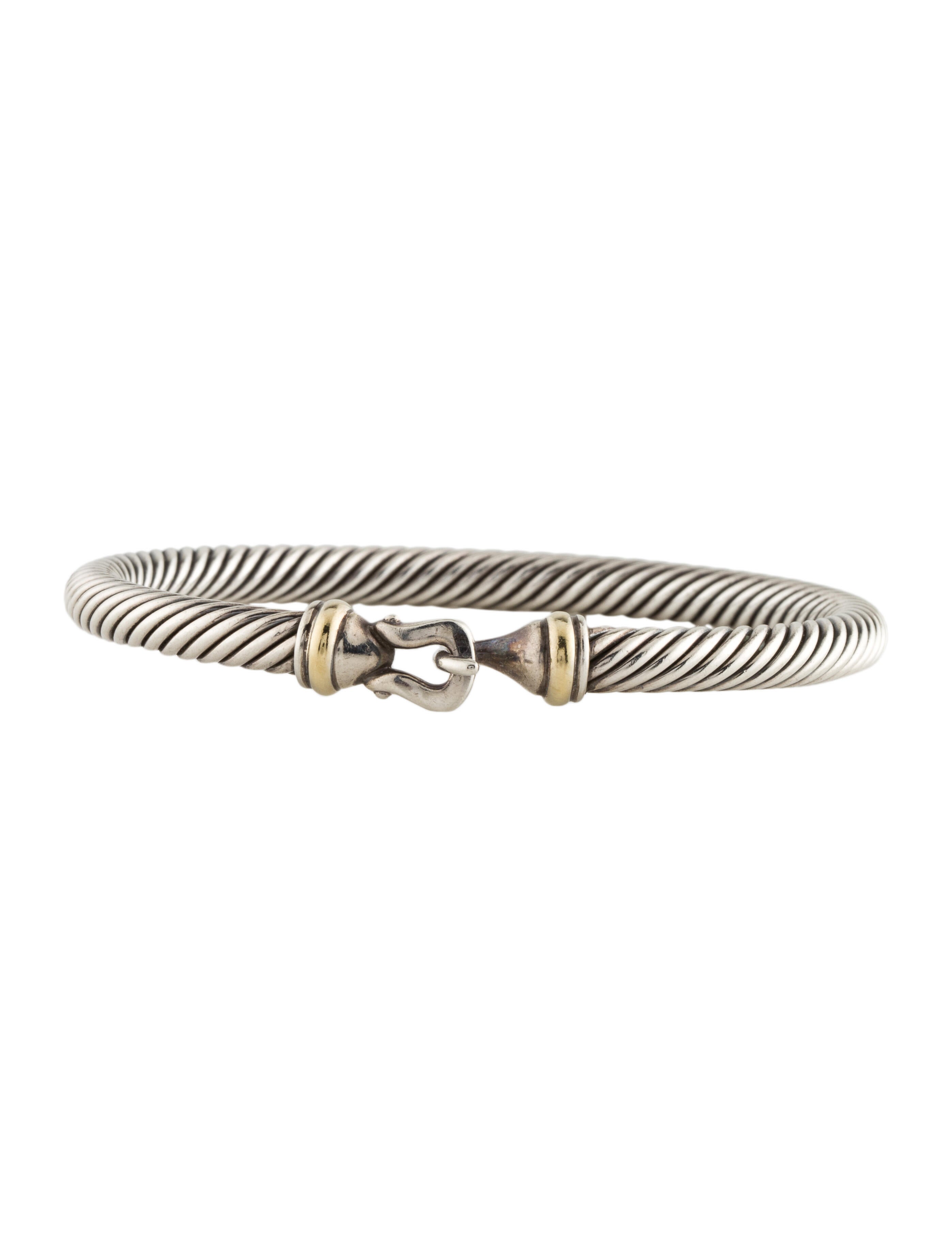 David Yurman Labyrinth Single Loop Bracelet Sterling Silver Bangle
