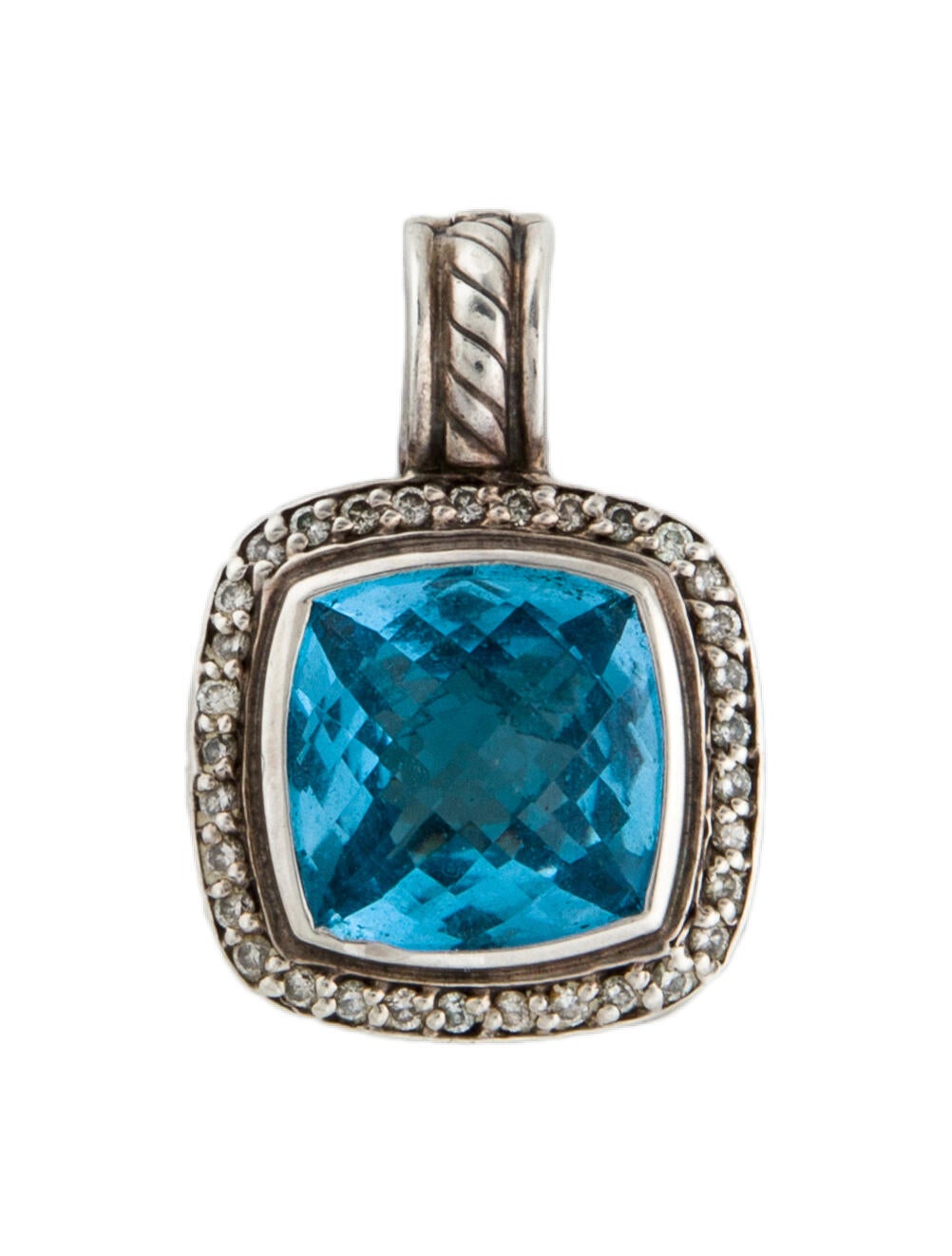 David Yurman Medium Starburst Pendant Sterling Silver Pendant