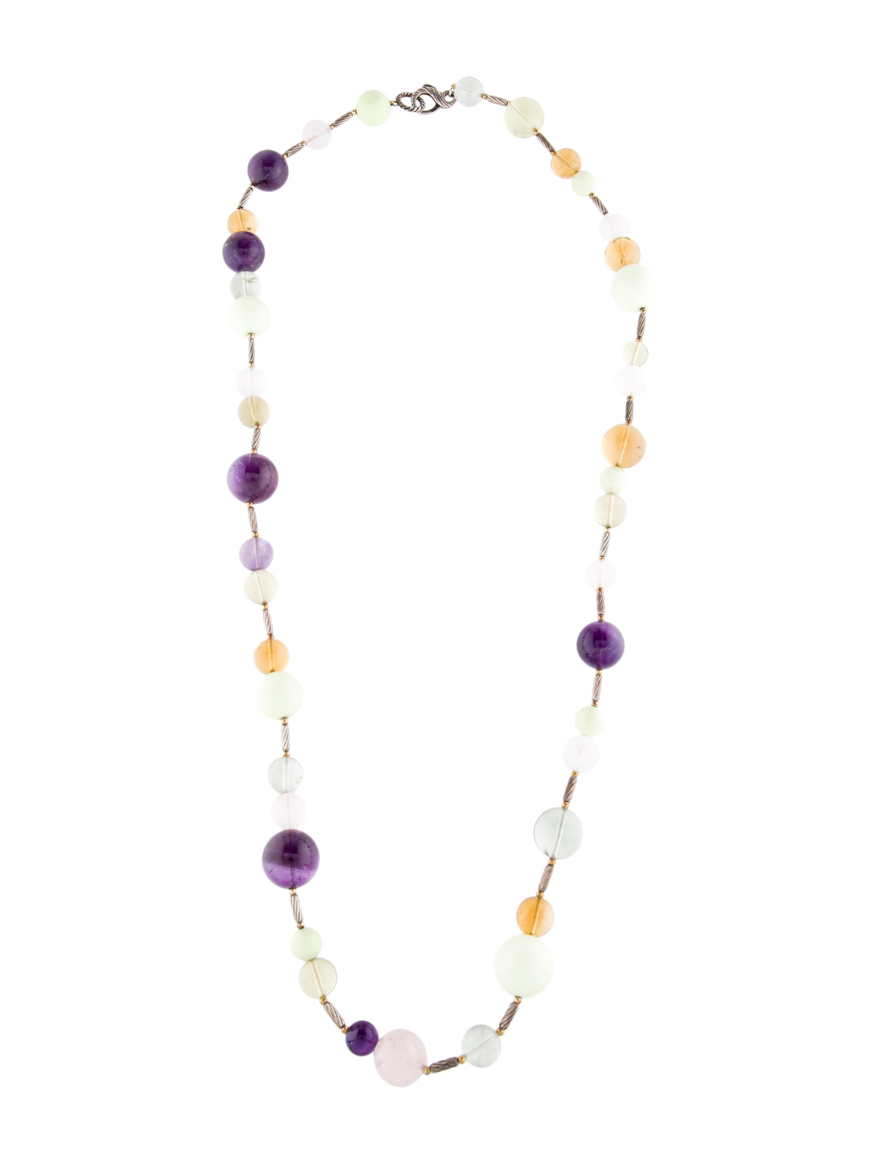 David Yurman Multistone Popcorn Bead Necklace