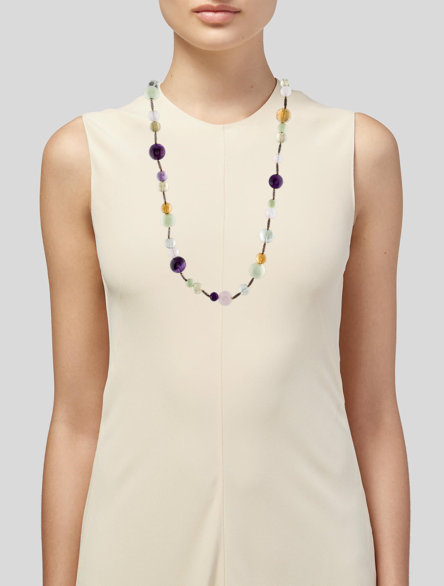 David Yurman Multistone Popcorn Bead Necklace