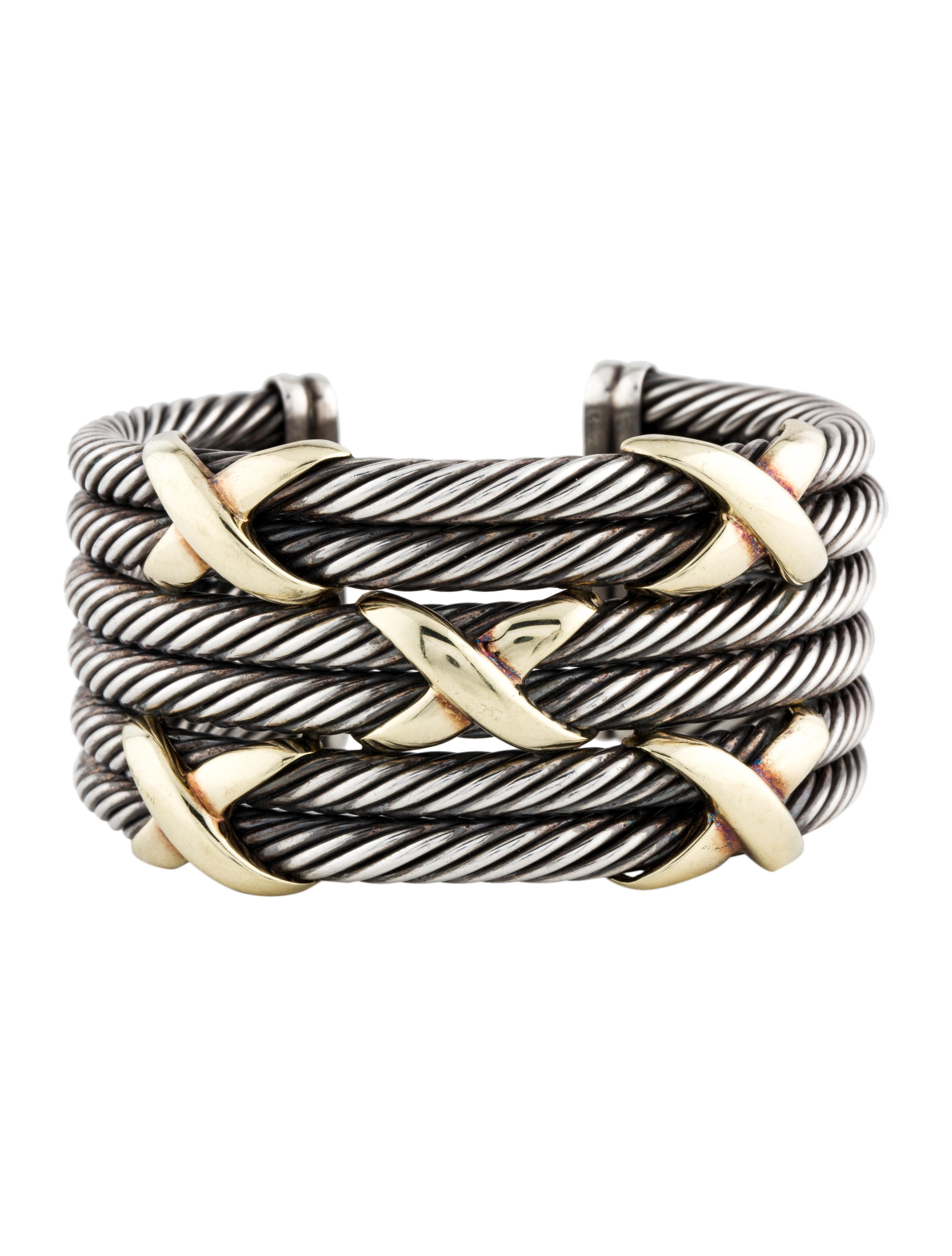 David Yurman Two-Tone Five X Station Bracelet
