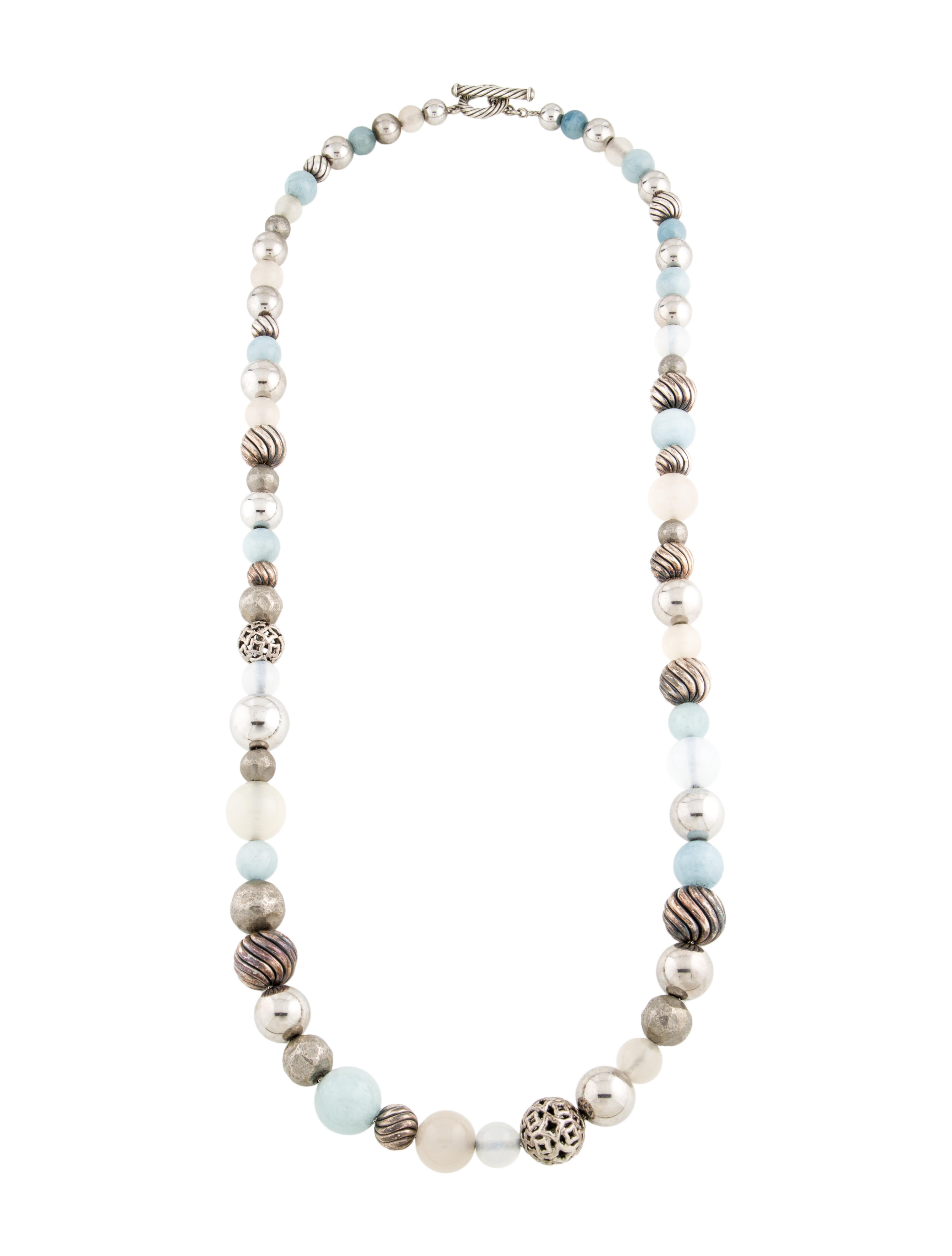 David Yurman Multistone Beaded Necklace