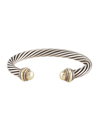 David Yurman Two-Tone Cable Classics Cuff Bracelet