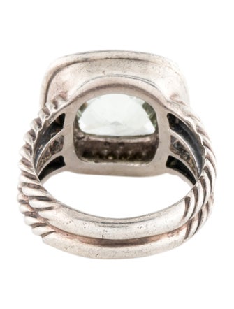 David Yurman Prasiolite & Diamond Albion Ring