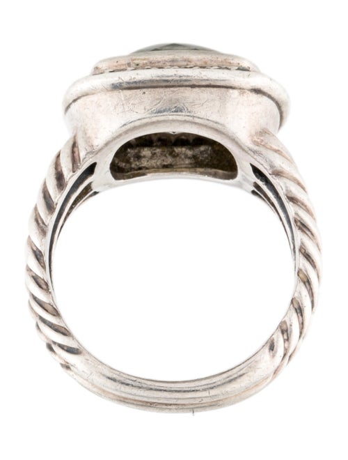 David Yurman Prasiolite & Diamond Albion Ring
