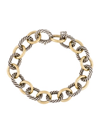 David Yurman Two-Tone Cable Link Bracelet