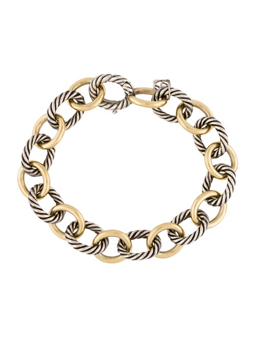 David Yurman Two-Tone Cable Link Bracelet