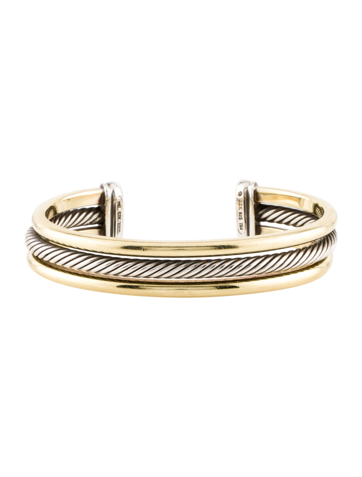 David Yurman Three Row Cable Cuff