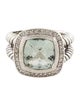 David Yurman Prasiolite & Diamond Albion Ring