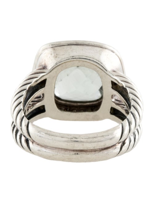 David Yurman Prasiolite & Diamond Albion Ring