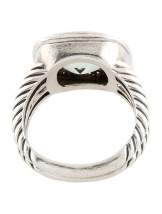 David Yurman Prasiolite & Diamond Albion Ring
