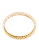 David Yurman 18K Sculpted Cable Hinged Bracelet