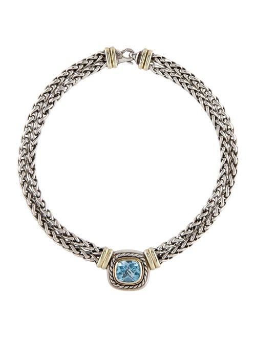 David Yurman Topaz Albion Double Strand Necklace
