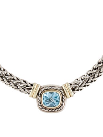 David Yurman Topaz Albion Double Strand Necklace