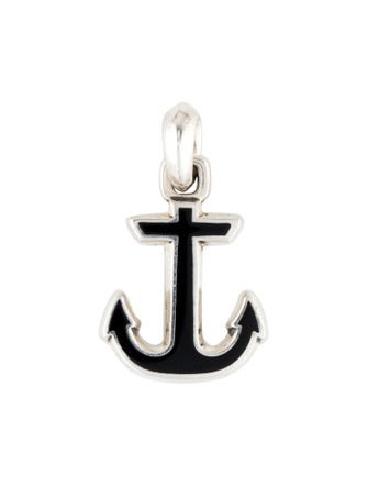 David Yurman Onyx Maritime Anchor Amulet