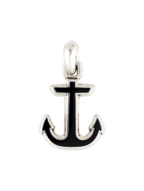David Yurman Onyx Maritime Anchor Amulet
