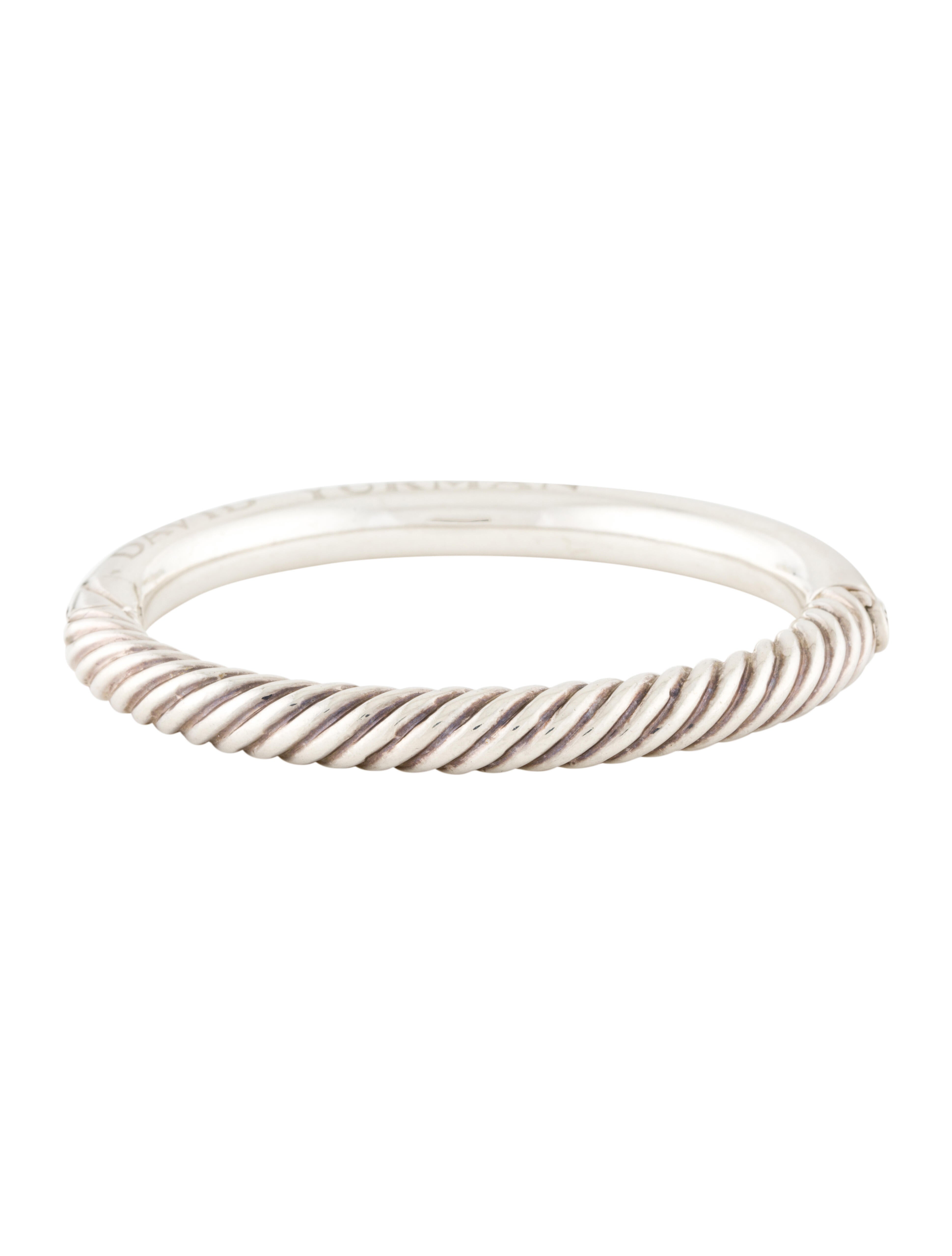 David Yurman Sculpted Cable and Smooth Bracelet