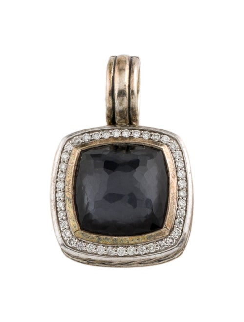 David Yurman Quartz & Hematine Doublet & Diamond Albion Pendant