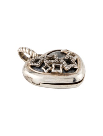 David Yurman Diamond Heart Locket Pendant