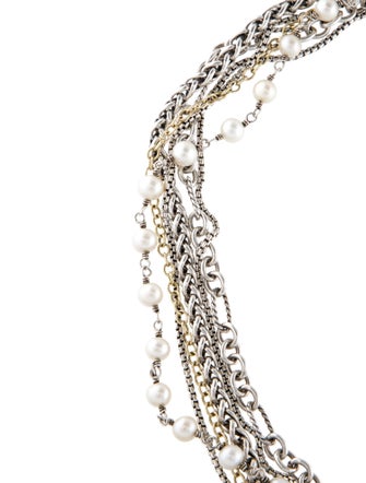 David Yurman Pearl Multi-Strand Necklace