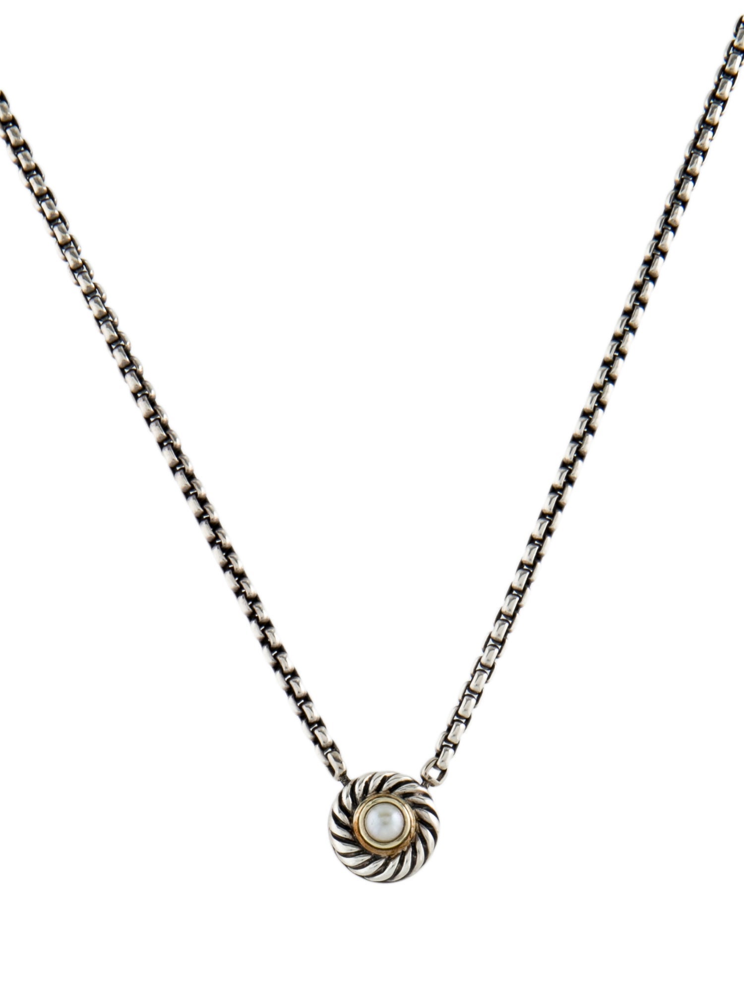 David Yurman Pearl Color Classics Pendant Necklace