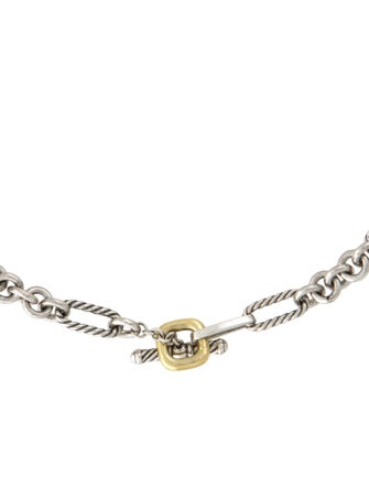 David Yurman Two-Tone Figaro Chain Necklace