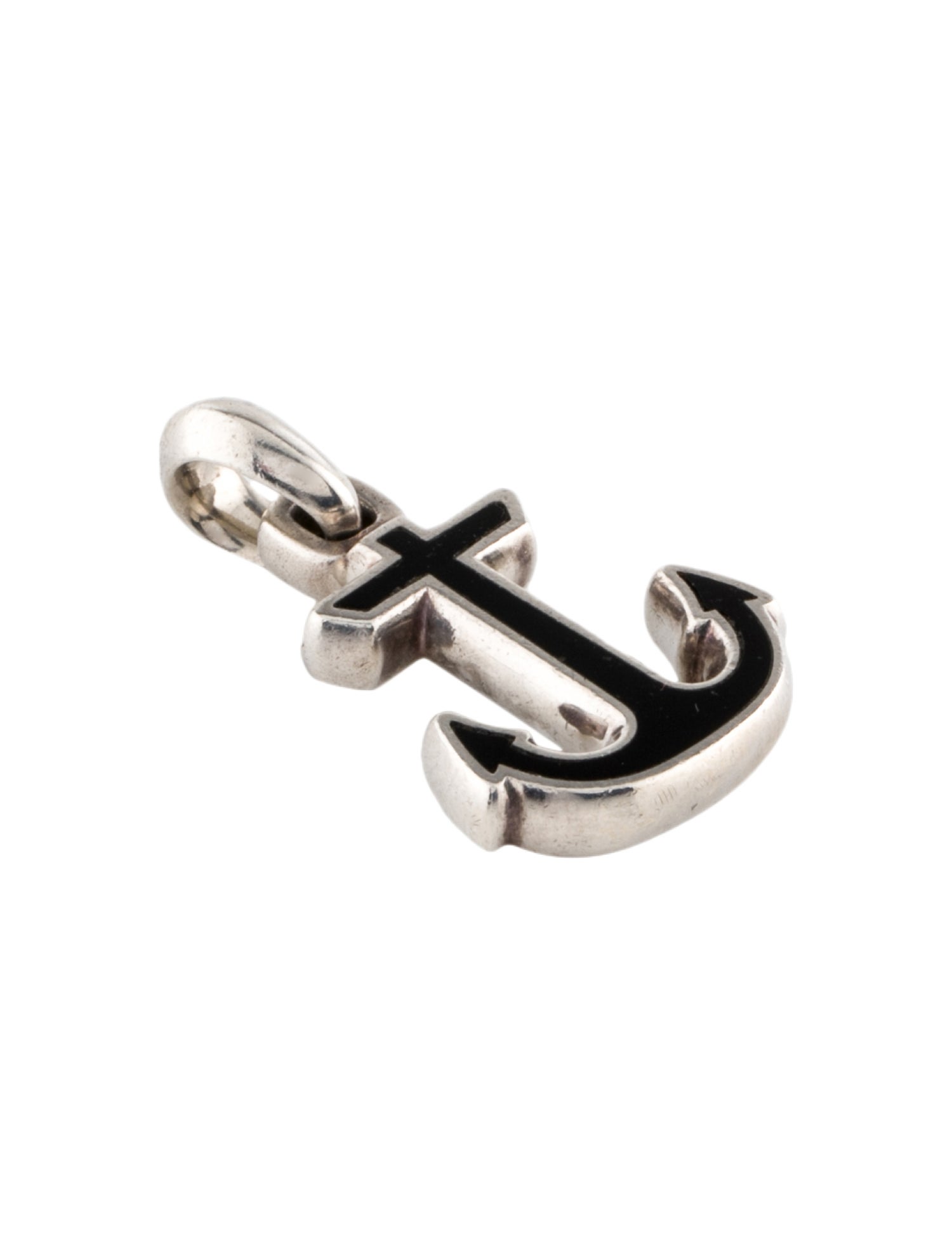 David Yurman Onyx Maritime Anchor Amulet