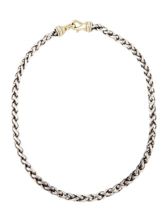 David Yurman Two-Tone Wheat Chain Necklace
